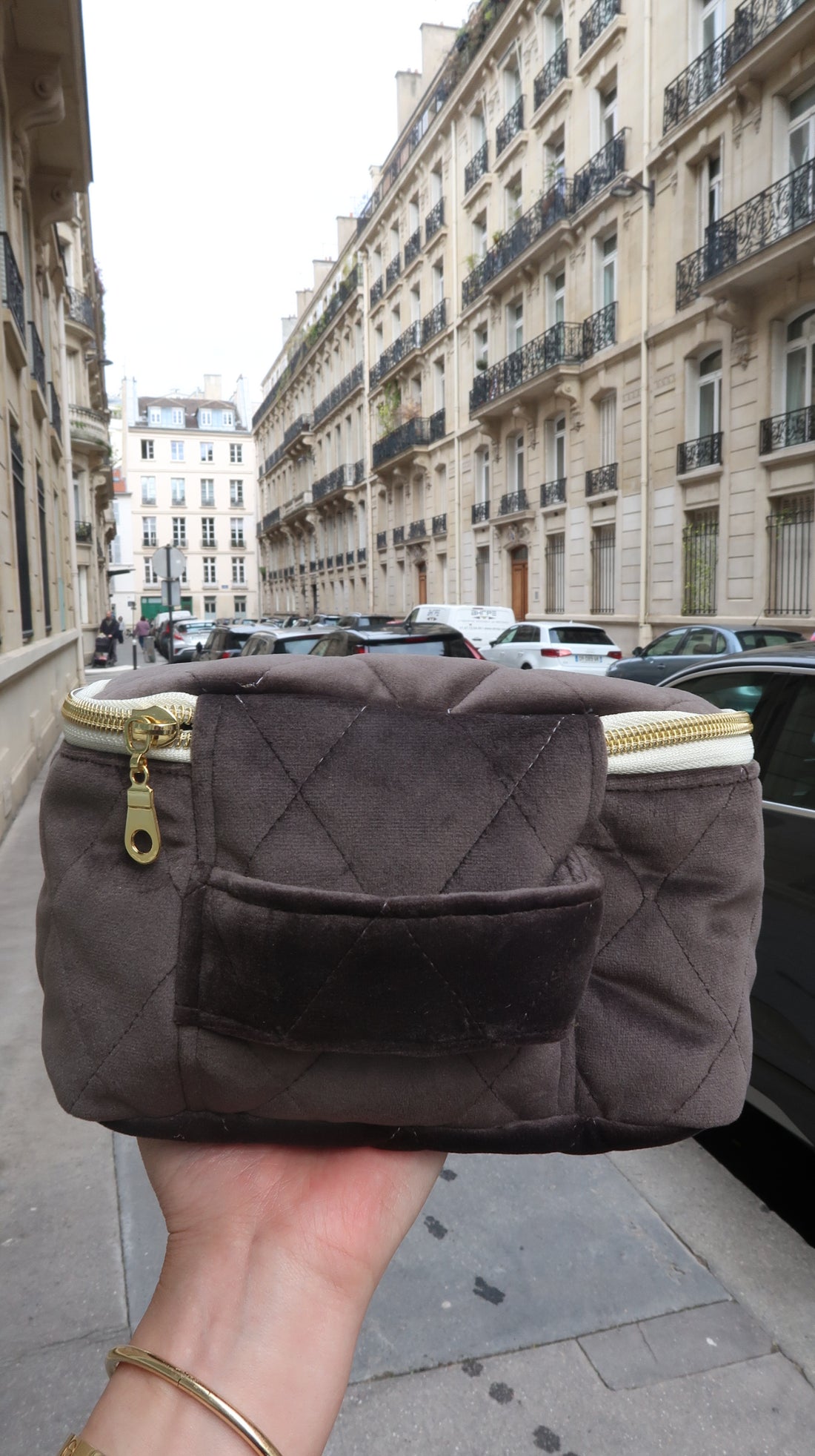 Vanity bag small gray / バニティバック　スモール　グレー