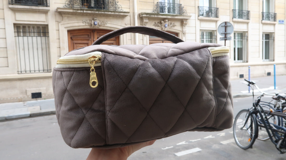 Vanity bag big gray / バニティバック　ビッグ　グレー